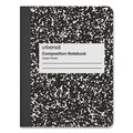 Universal Composition Book, 4 sq/in Quad Rule, Black Marble, 9.75 x 7.5, 100 Sht UNV20950